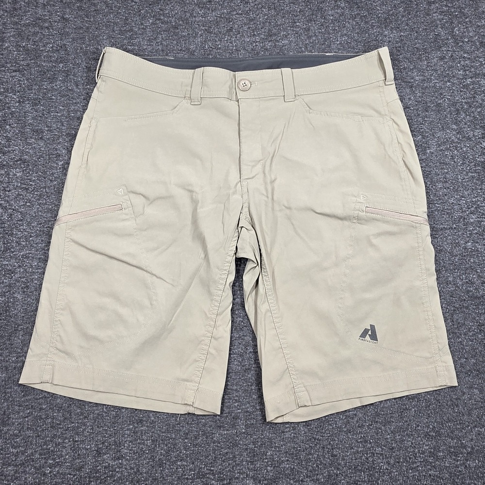 Eddie Bauer First Ascent Mens Sz 38 Beige Guide Shorts Hiking Outdoor Technical